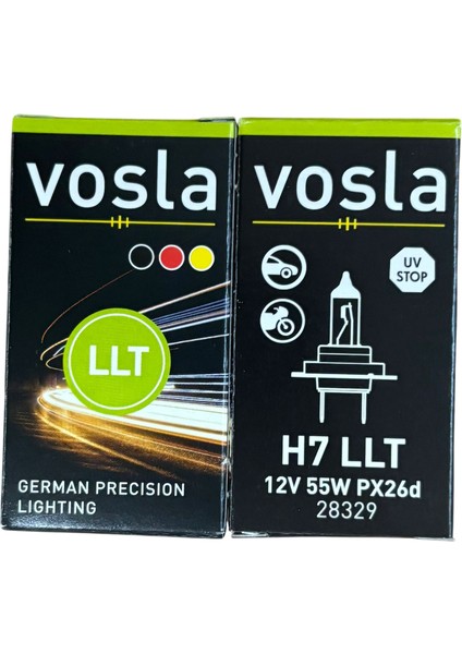 Far Ampulü H7 Llt Sarsıntıya Dayanıklı Off-Road 12V 55W Alman Malı 2 Adet Fiyatıdır