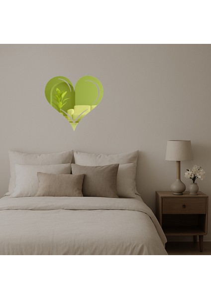 Kalp ve Aşk Figürlü Modern Altın Aynalı Tablo - ALVN6191-9909 fiyatları