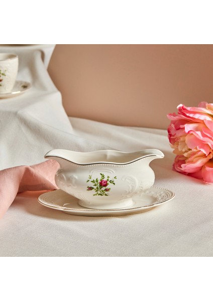 Vintage Rose 2 Parça Sosluk 11,5 cm Krem