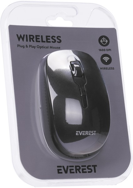 Smw-89 USB Siyah 2.4ghz Kablosuz Mouse