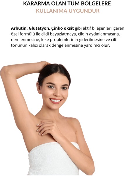 Cilt Aydınlatıcı Beyazlatıcı Krem 50 ml(Yüz, Koltuk altı ,Özel bölge)(NAD+Glutathione,Arbutin) fiyatları