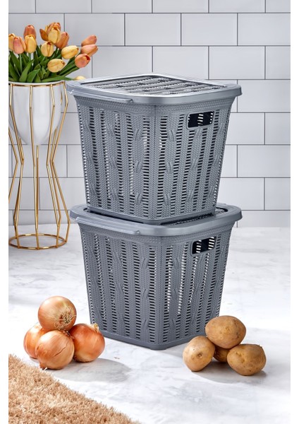 2'li Çok Amaçlı Sepet Seti, Düzenleyici ve Organizatör