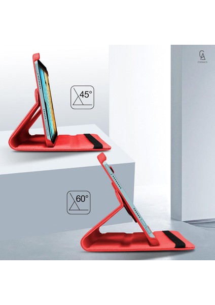Apple iPad Mini 7 A17 Pro (A2993-A2995) Dönebilen Tablet Kılıfı + Ekran Koruyucu + Tablet Kalem fırsatları