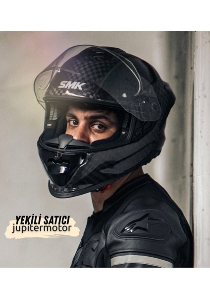 Titan Karbonfiber Motosiklet Kaskı - Ece 22.06
