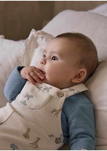 Newborn Erkek Bebek Baskılı Tulum indirimleri