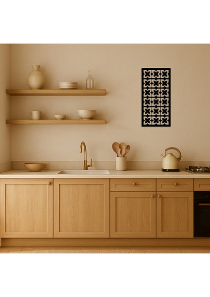 Soyut Çiçek Desenli Mdf Dekoratif Tablo - ALVN1946-7560 fiyatları