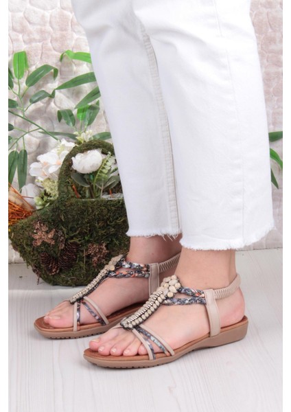 Guja 24Y150-38 Anatomik Rahat Kaymaz Taban Taşlı Kadın Sandalet fiyatları