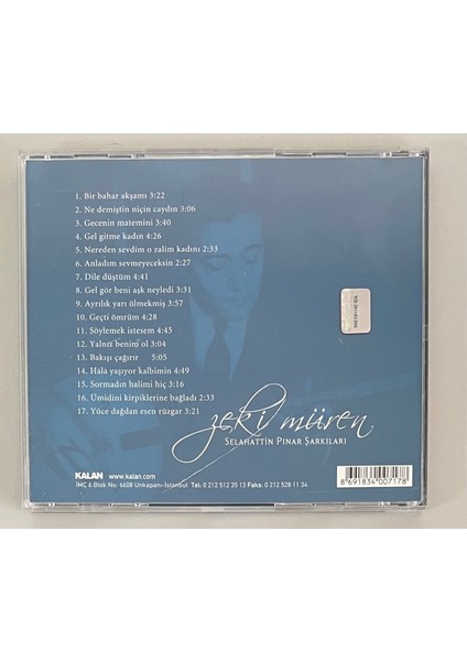Zeki Müren Selahattin Pınar Şarkıları CD (Orijinal Dönem Baskı Cd) fiyatları