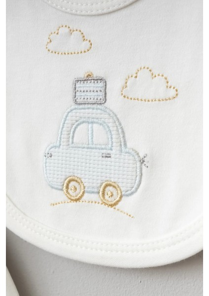 Sevimli Hayvanlar Desenli 10 Parça Kutulu Hastane Çıkışı Yenidoğan Zıbın Seti