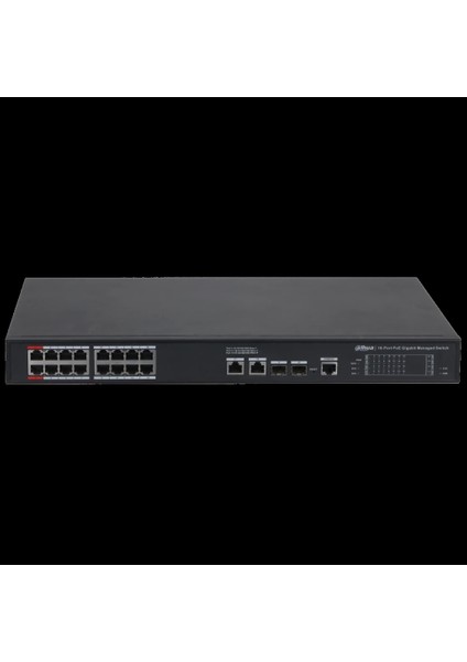 Teknoteg - Rsr - Dahua S4228-24GT-360, 24 Port, Gigabit, Poe 365W, 2 Port Gigabit Uplink, 2 Port Gigabit Combo Sfp, Longe Range 250MT, Cloud Yönetilebilir, Switch fiyatları