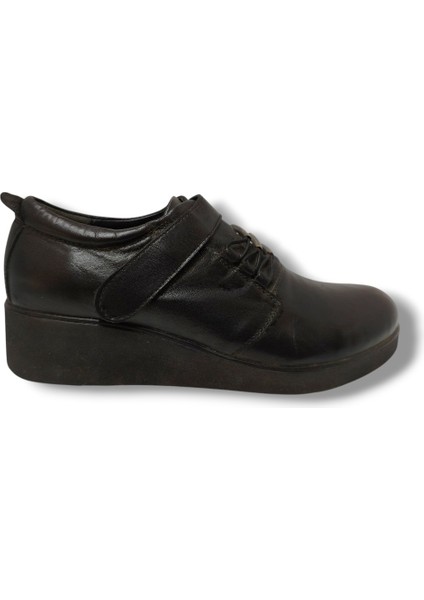 3114-20 Hakiki Deri Dolgu Topuk Cırtlı Kadın Ayakkabı fiyatları