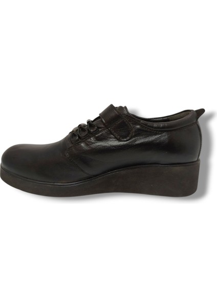 3114-20 Hakiki Deri Dolgu Topuk Cırtlı Kadın Ayakkabı modelleri