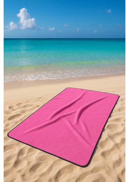 Büyük Boy Pembe Renk Microfiber Sporcu ve Plaj Havlusu Çok Amaçlı 80*130 cm indirimleri