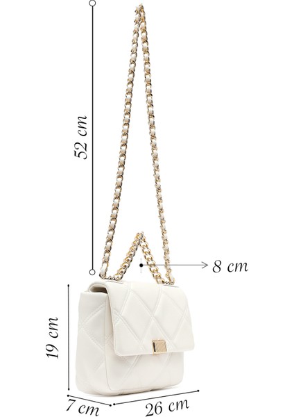 Kadın Krem Uzun Askılı Kapitone Çapraz Çanta 25ABD2709KP fiyatları