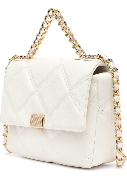 Kadın Krem Uzun Askılı Kapitone Çapraz Çanta 25ABD2709KP indirimleri