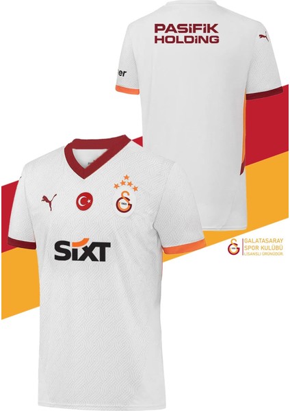 Orijinal Lisanslı 2024/25 5 Yıldızlı Beyaz Deplasman Taraftar Forma + Şal Kaşkol Set Hediyelik Ahşap Kutulu fiyatları