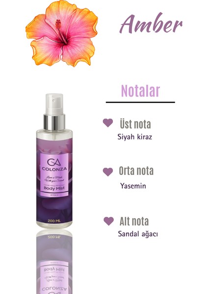 Amber Vücut Spreyi 200 ml fiyatları