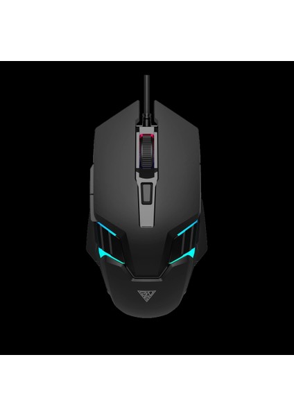 Teknoteg - Rsr - Gamdıas Aura Gs4, Çok Renkli Aydınlatma, USB Kablolu, 6 Tuşlu, Gaming Mouse, 3600DPI, Siyah