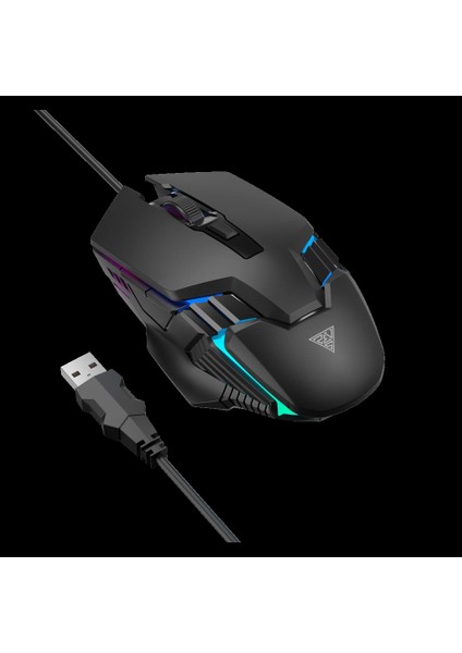 Teknoteg - Rsr - Gamdıas Aura Gs4, Çok Renkli Aydınlatma, USB Kablolu, 6 Tuşlu, Gaming Mouse, 3600DPI, Siyah fiyatları