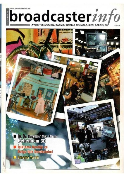 Broadcasterinfo: Aylık Televizyon, Radyo, Sinema Teknolojileri Dergisi - Ilk Üç Boyutlu Türk Filmi:cehennem 3D (Sayı: 77-Eylül 2010 Retro Koleksiyon Eski Baskı)