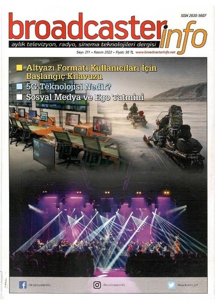 Broadcasterinfo:aylık Televizyon,radyo,sinema Teknolojileri Dergisi: Altyazı Formatı Kullanıcıları Için Başlangıç KILAVUZU(SAYI:211-KASIM 2022 Retro Koleksiyon Eski Baskı)