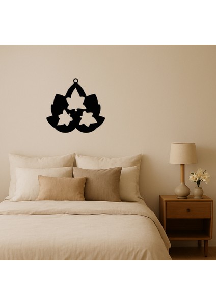 Floral Motifli Mdf Dekoratif Iç Mekan Tablosu - ALVN6096-7067