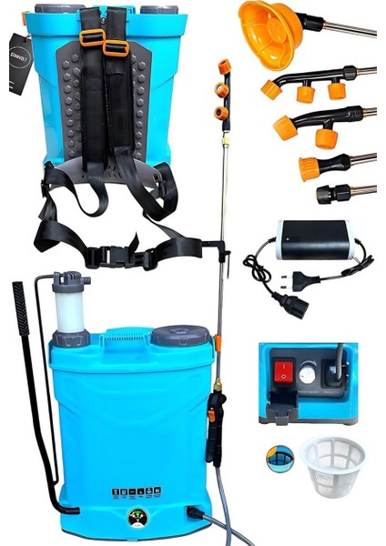 16 Lt Şarjlı Akülü ve Manuel Kullanımlı Sırt Ilaçlama Pompası Makinası fiyatları