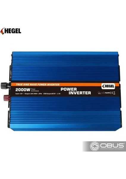 Obus Karavan Tam Sınus Invertör 2000W 12V – P2000 modelleri