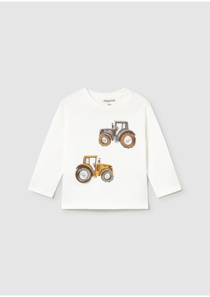 Erkek Bebek Traktör Baskılı Sweatshirt fiyatları