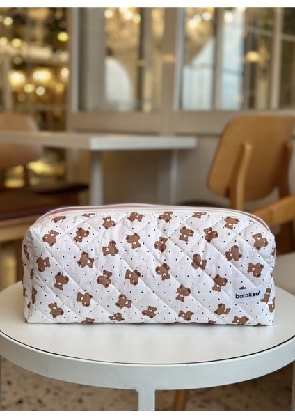 Mini Ayıcık Desenli Saç Şekillendiricileri Için Seyahat Çantası - Xl Boy fırsatları