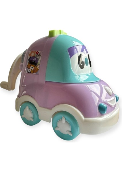 Sevimli Araba Tasarımlı Masa Üstü Mekanik Kalemtıraş, Pastel Renkli, Çocuklar Için