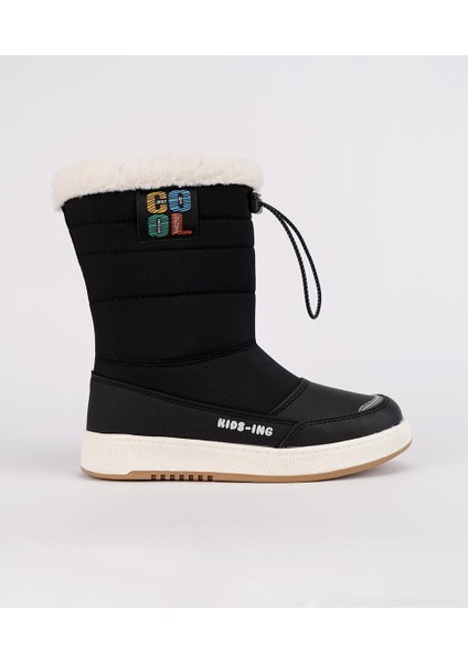 25C.HAVANA Kürklü Fermuarlı Kız Çocuk Kar Bot