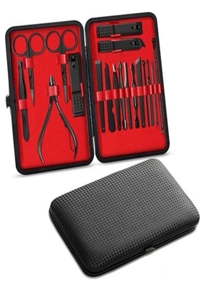 Profesyonel 18 Parça Manikür & Pedikür Bakım Seti Tırnak Makası ve El Ayak Bakım Kiti fiyatları