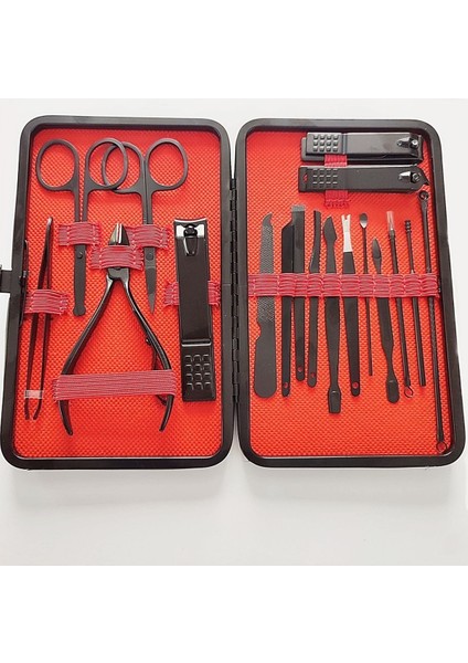 Profesyonel 18 Parça Manikür & Pedikür Bakım Seti Tırnak Makası ve El Ayak Bakım Kiti fırsatları