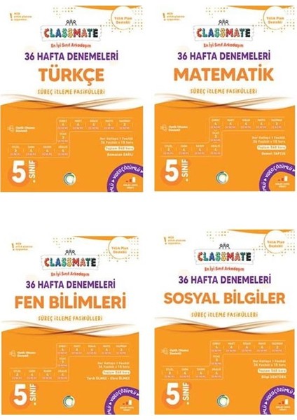 Okyanus 2026 5. Sınıf Tüm Dersler Classmate 36 Hafta Denemeleri Çözümlü Yeni Müfredata Uygun