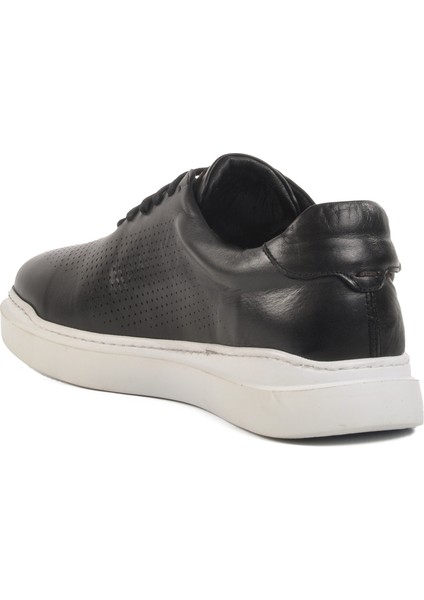 Siyah-Beyaz Hakiki Deri Erkek Günlük Ayakkabı Premium 411 M fırsatları