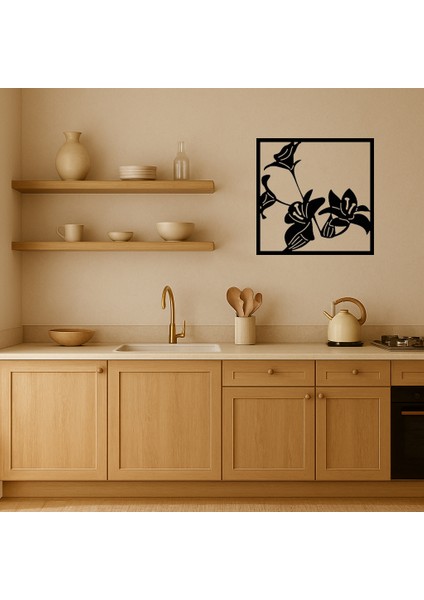Zarif Çiçek Motifli Dekoratif Tablo - ALVN7592-8585 fiyatları