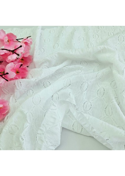 Ekru Brode (Nakışlı) Fisto Kumaş | %75 Pamuk %25 Polyester | Desen 3 fiyatları