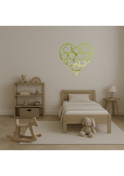 Romantik Sevgi Dolu Altın Aynalı Tablo - ALVN3131-6872 fırsatları