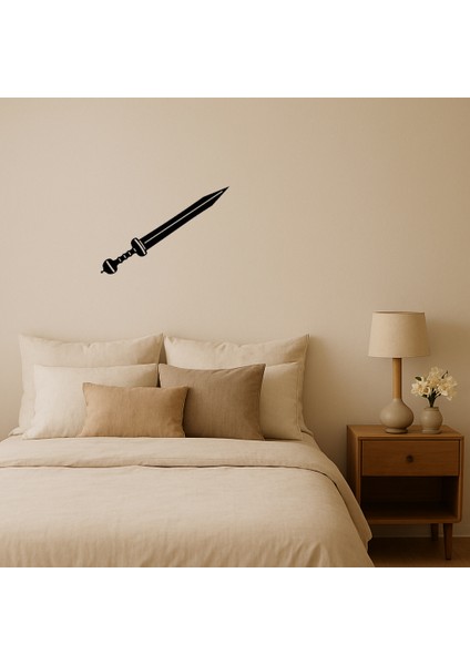 Tarihi Kılıç Motifli Mdf Dekoratif Duvar Tablosu - ALVN8944-2267