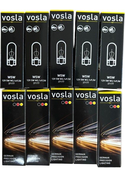 T10 Dipsiz 12V 5W Park Plaka Ampulü Alman Malı 100 Adet Fiyatıdır