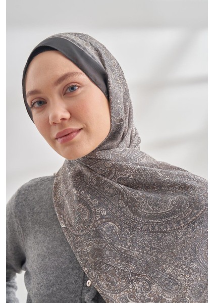 Ethnıc Vual Vıntage Desen Şal - Füme modelleri