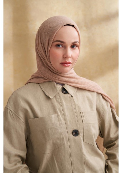 Müslin Yaprak Desen Şal - Sahra modelleri