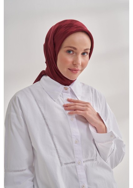 Italyan Jakar Kazayağı Desen Eşarp - Bordo modelleri