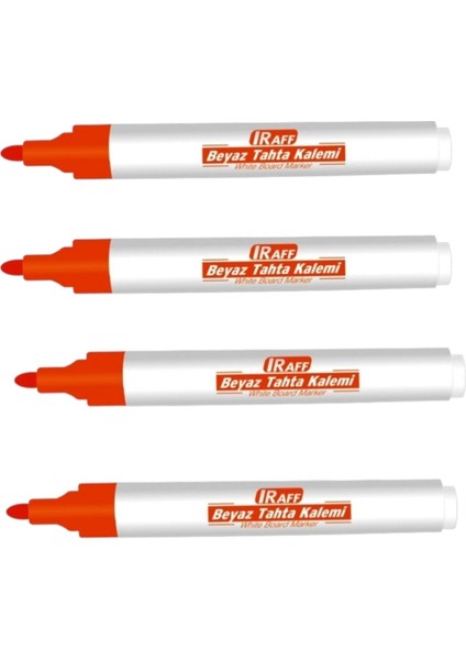 Turuncu Yazı Tahtası Kalemi ( 4 Adet )