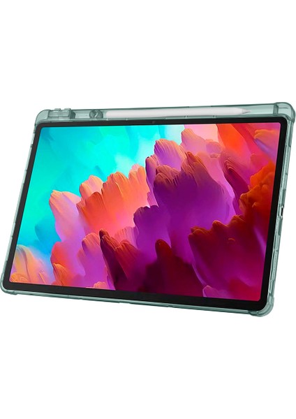 Lenovo Idea Tab Pro 12.7 TB-373FU Kılıf Tri Folding Kalem Bölmeli Standlı Kılıf Uyandırma Özellikli
