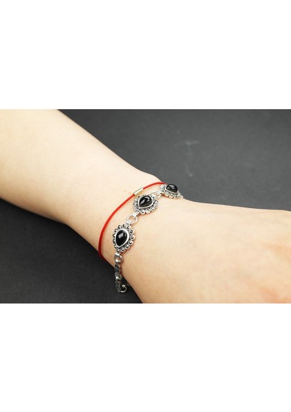 AYÇA 925 Ayar Oltu Taşlı Gümüş Bileklik fiyatları