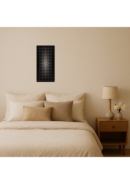 Abstrakt Çiçek Desenli Mdf Dekoratif Tablo - ALVN4104-8835