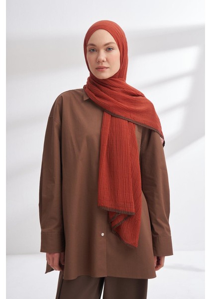 Müslin Biyeli Şal - Kiremit fiyatları