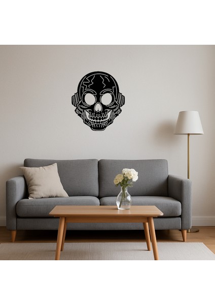 Kafatası Tasarımlı Mdf Dekoratif Duvar Tablosu - ALVN2389-4411 fırsatları